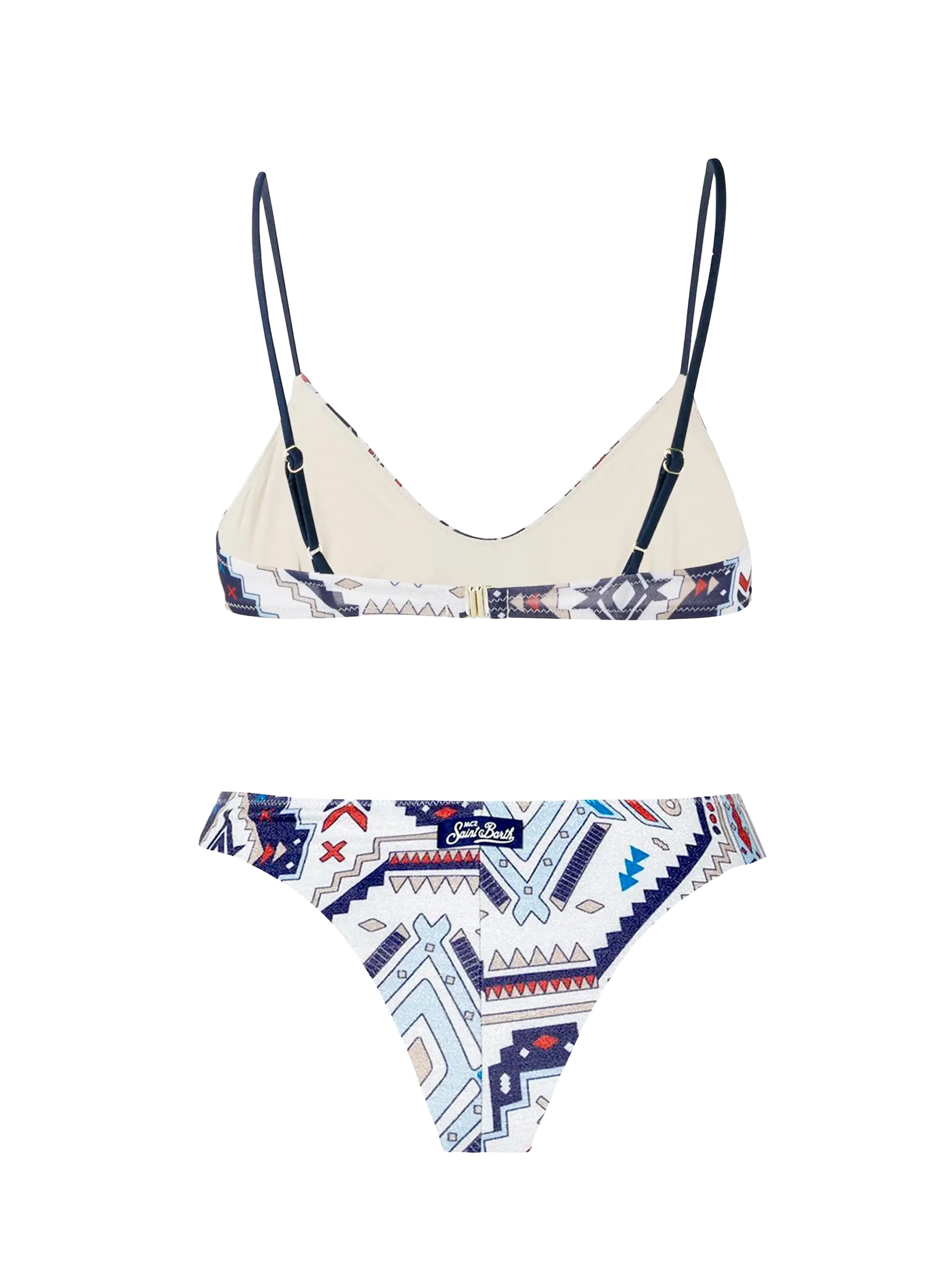 Aztec style glitter bralette bikini - MC2 Saint Barth