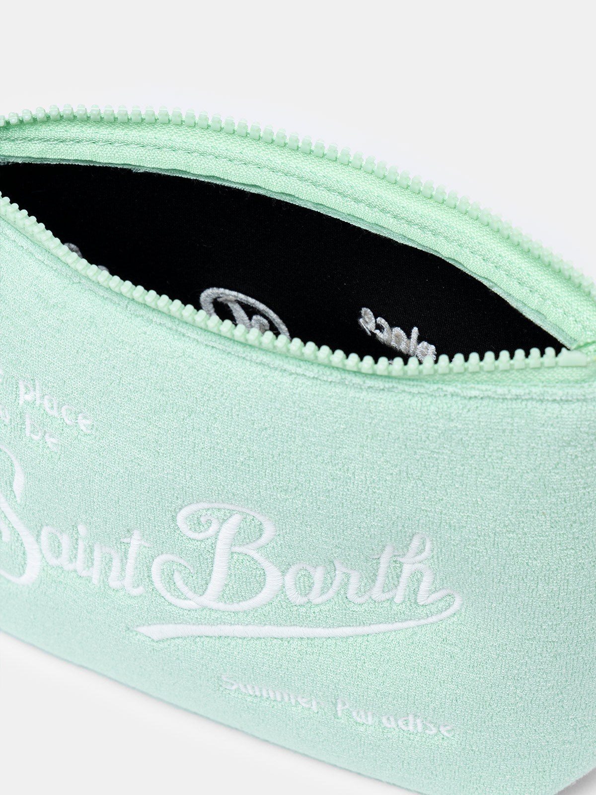 Sage green terry pochette Aline