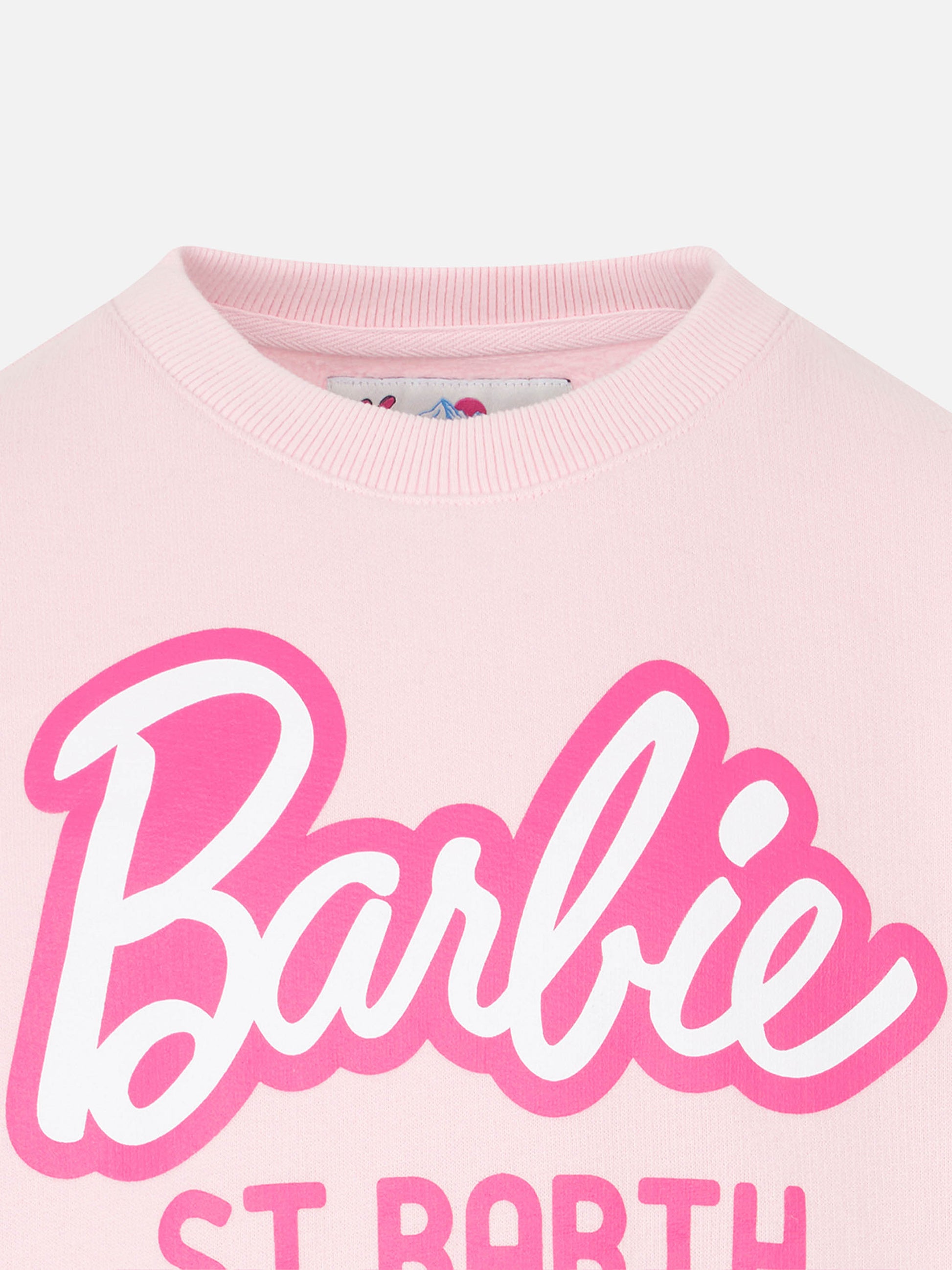 Girl fleece sweatshirt with Barbie St. Barth print | BARBIE SPECIAL EDITION - MC2 Saint Barth
