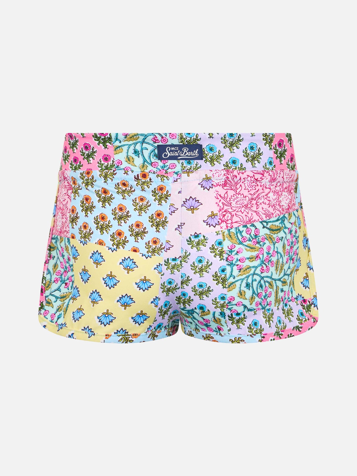 Girl beach shorts Coco with flower print - MC2 Saint Barth