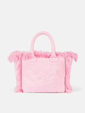 Colette Terry embossed pink handbag