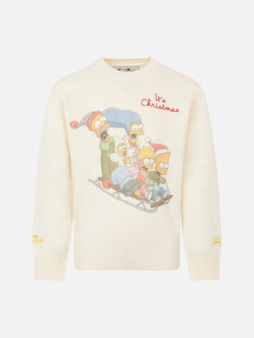 Boy crewneck sweater with The Simpson family jacquard | THE SIMPSONS SPECIAL EDITION - MC2 Saint Barth