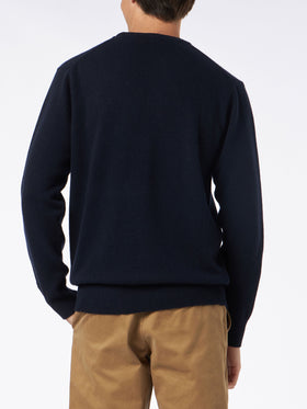 Man crewneck sweater with St. Barth Padel Club jacquard - MC2 Saint Barth