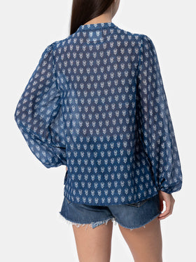Woman silk voile blouse Harper - MC2 Saint Barth