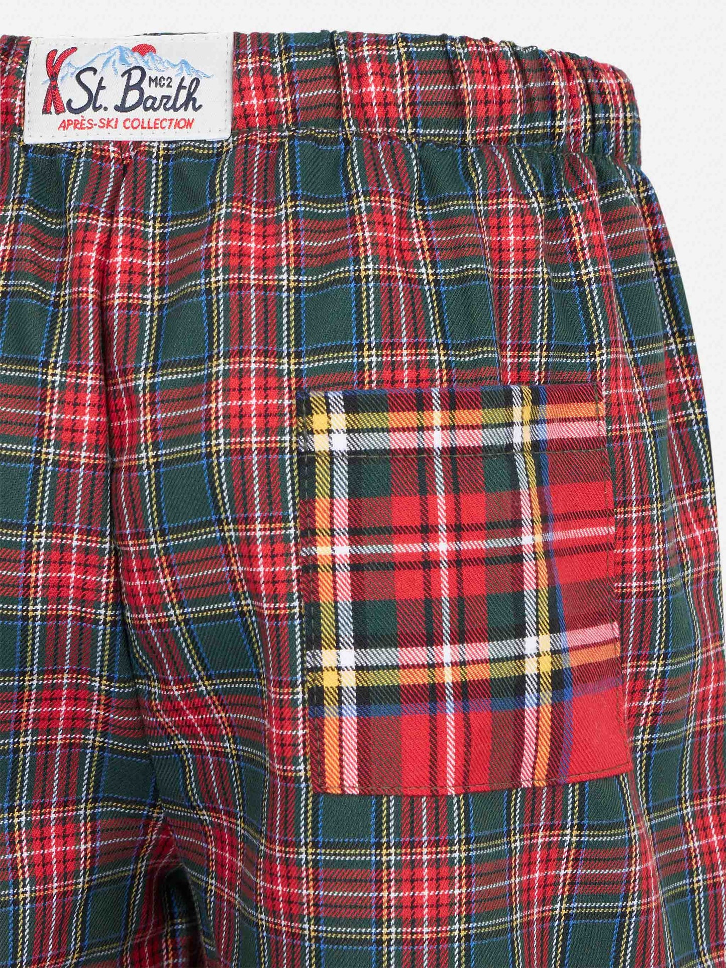 Kid pajama pants with tartan print - MC2 Saint Barth