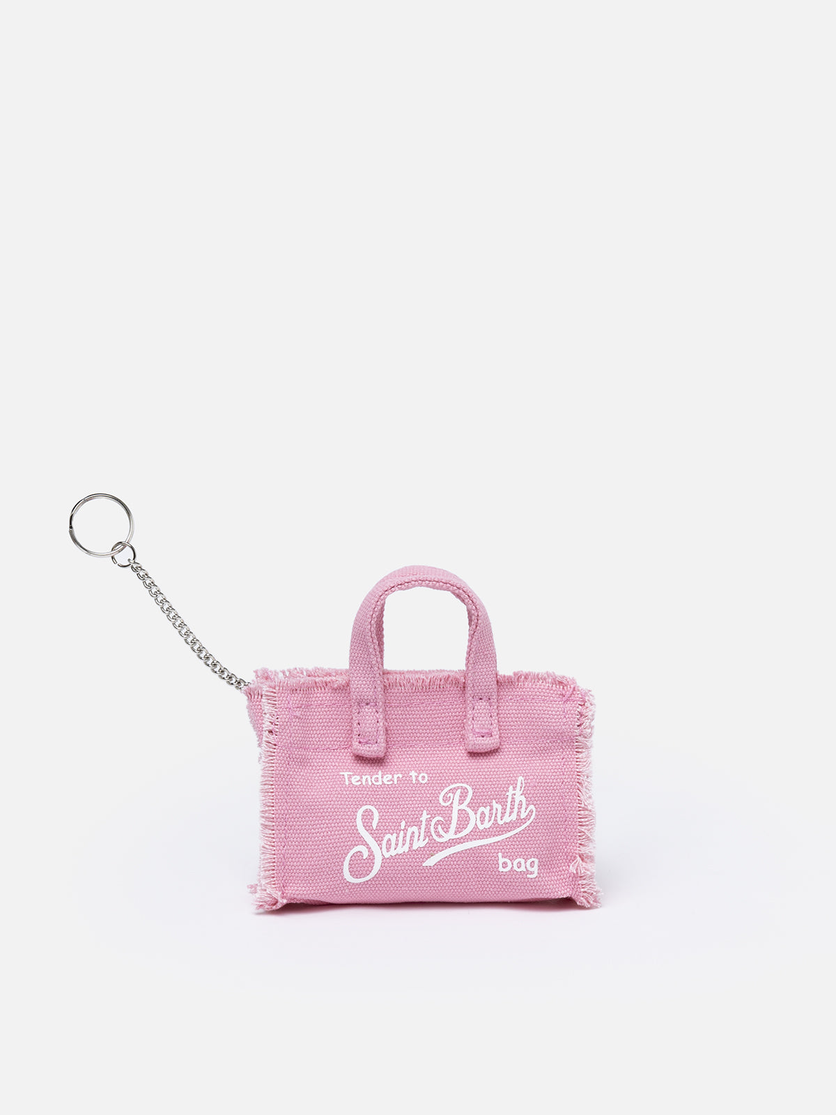 Pink cotton canvas Key Holder - Main Image