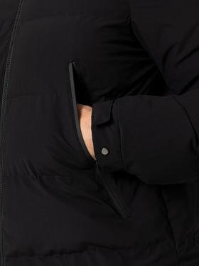 Man black hooded puffer jacket Maier - MC2 Saint Barth