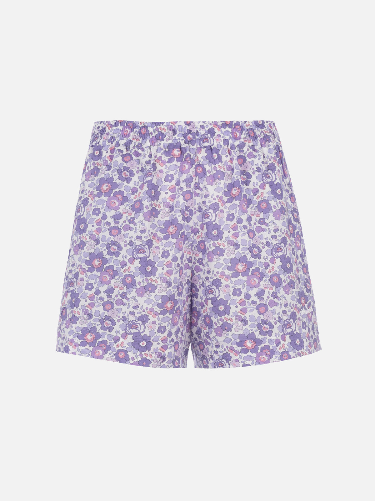 Woman cotton Betsy pull up shorts Meave | MADE WITH LIBERTY FABRIC - MC2 Saint Barth