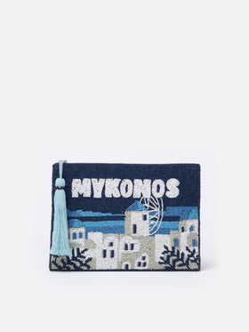 Mykonos pattern Pearl Pouch