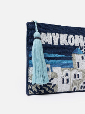 Mykonos pattern Pearl Pouch