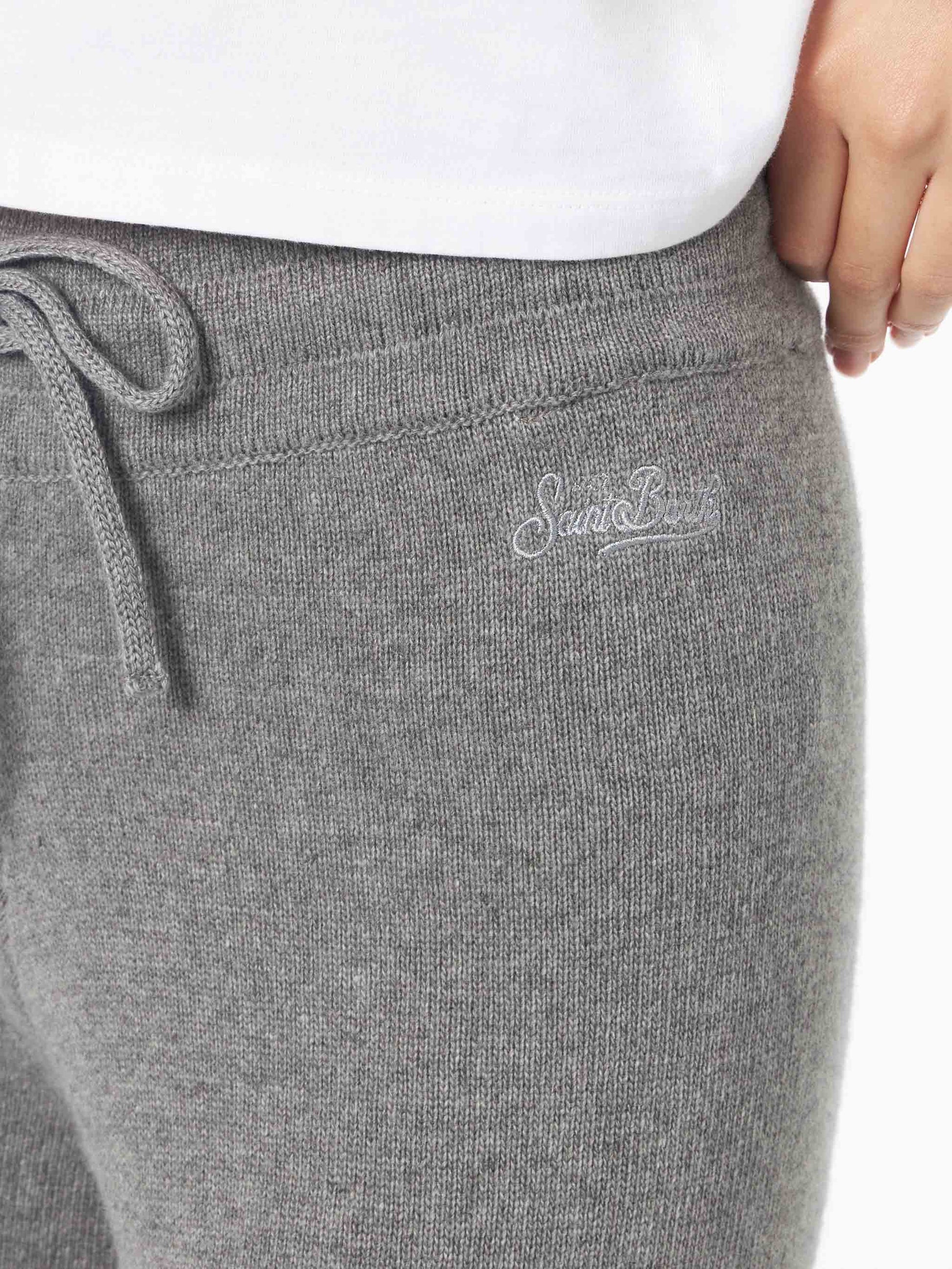 Knitted grey palazzo pants - MC2 Saint Barth