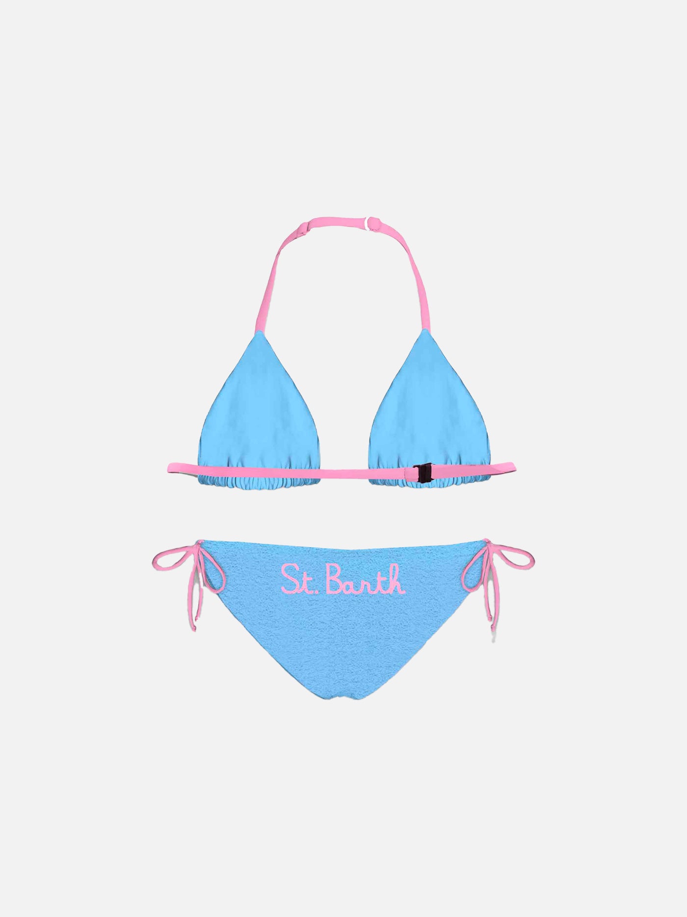 Girl light blue triangle bikini - MC2 Saint Barth