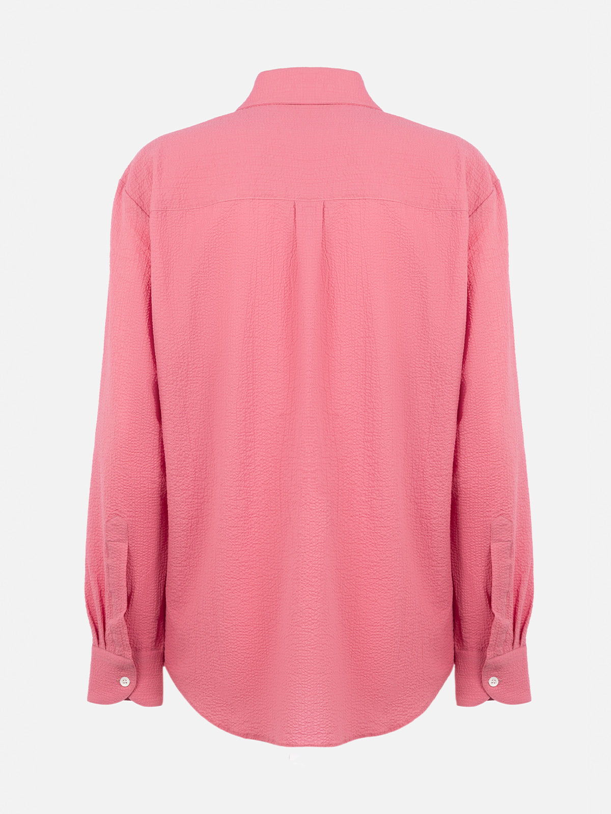 Woman pink seersucker shirt Aisha - MC2 Saint Barth