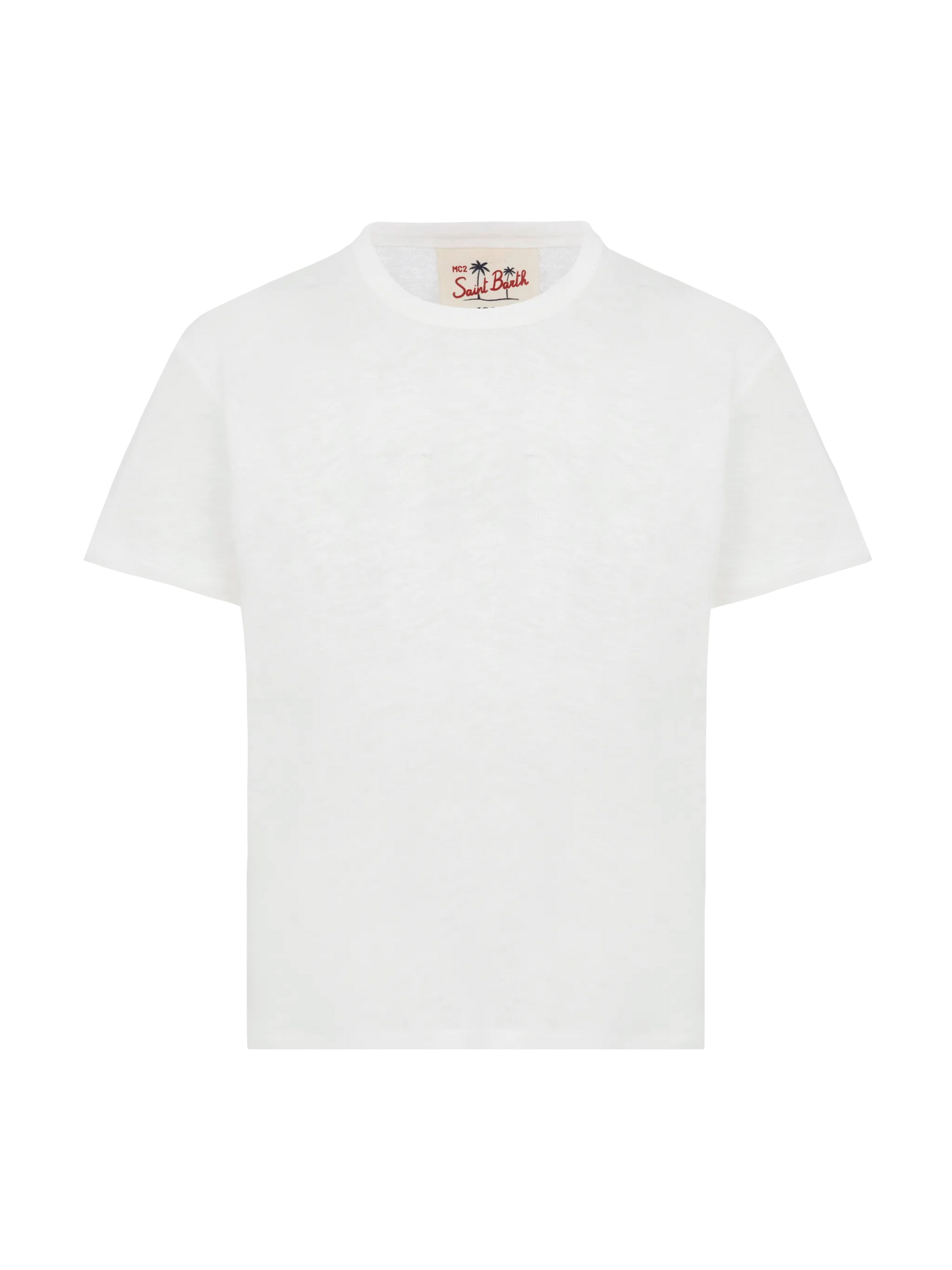 Alex Kid – Weißes Leinenjersey-T-Shirt
