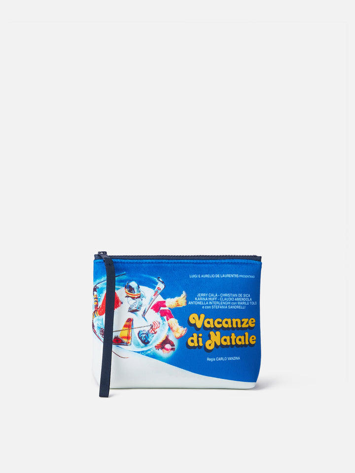 Wollpochette Aline mit Vacanze di Natale-Aufdruck | VACANZE DI NATALE SONDERAUSGABE