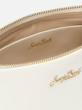 Borsa a spalla Aline Bag in pelle bianca