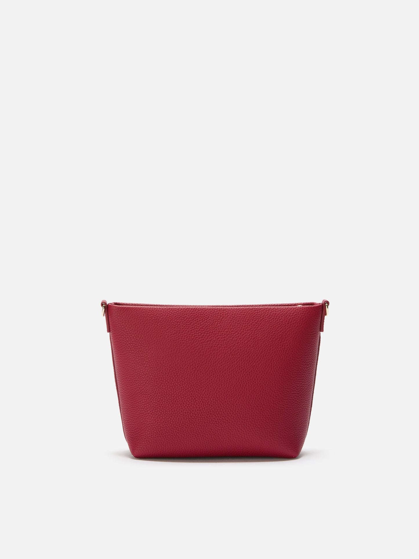 Borsa a spalla Aline Bag in pelle martellata bordeaux