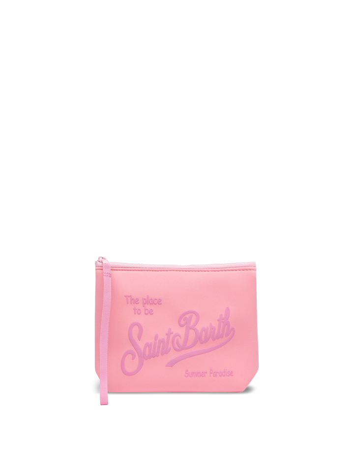 Aline – Rosafarbene Pochette aus Scuba