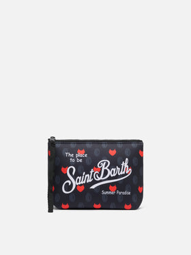 Aline scuba pochette with Milan print | AC MILAN SPECIAL EDITION - MC2 Saint Barth