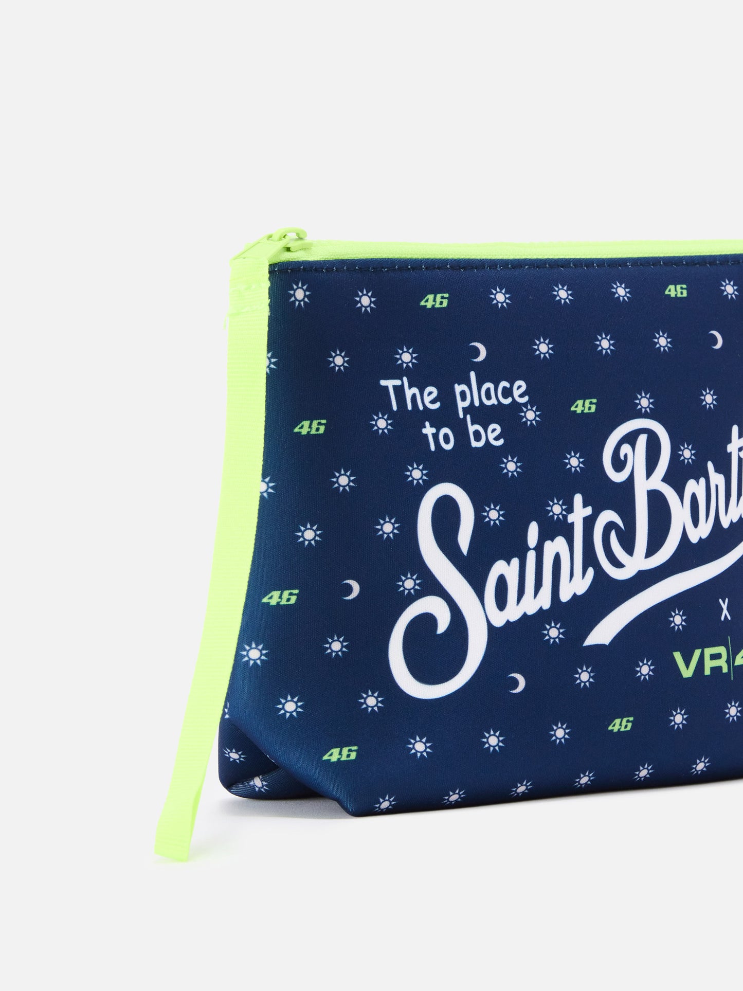 Pochette scuba Aline bleu marine avec imprimé VR46 Limited Edition | VR46 SPECIAL EDITION