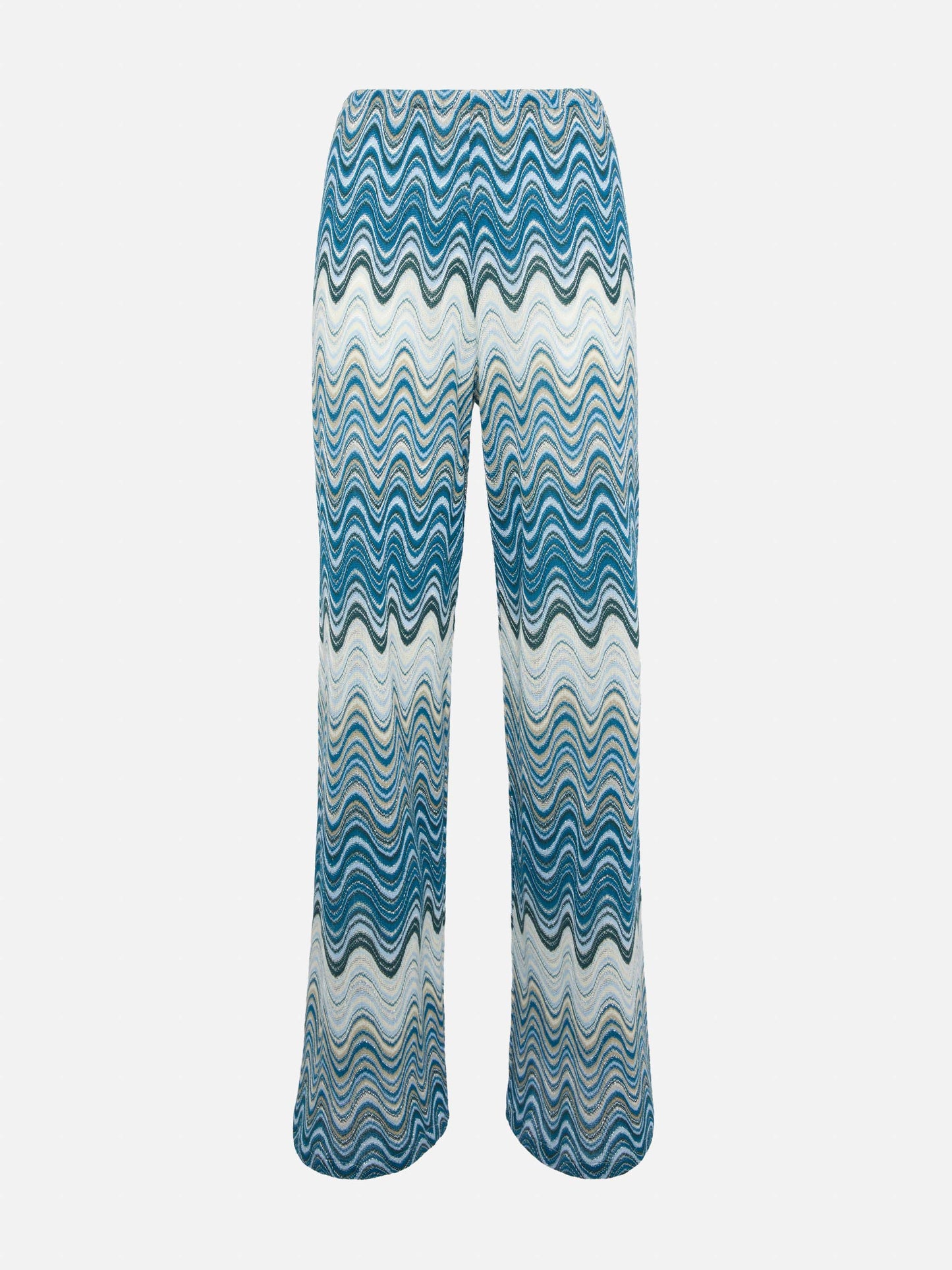 Amalia wide-leg trousers in raschel knit - MC2 Saint Barth