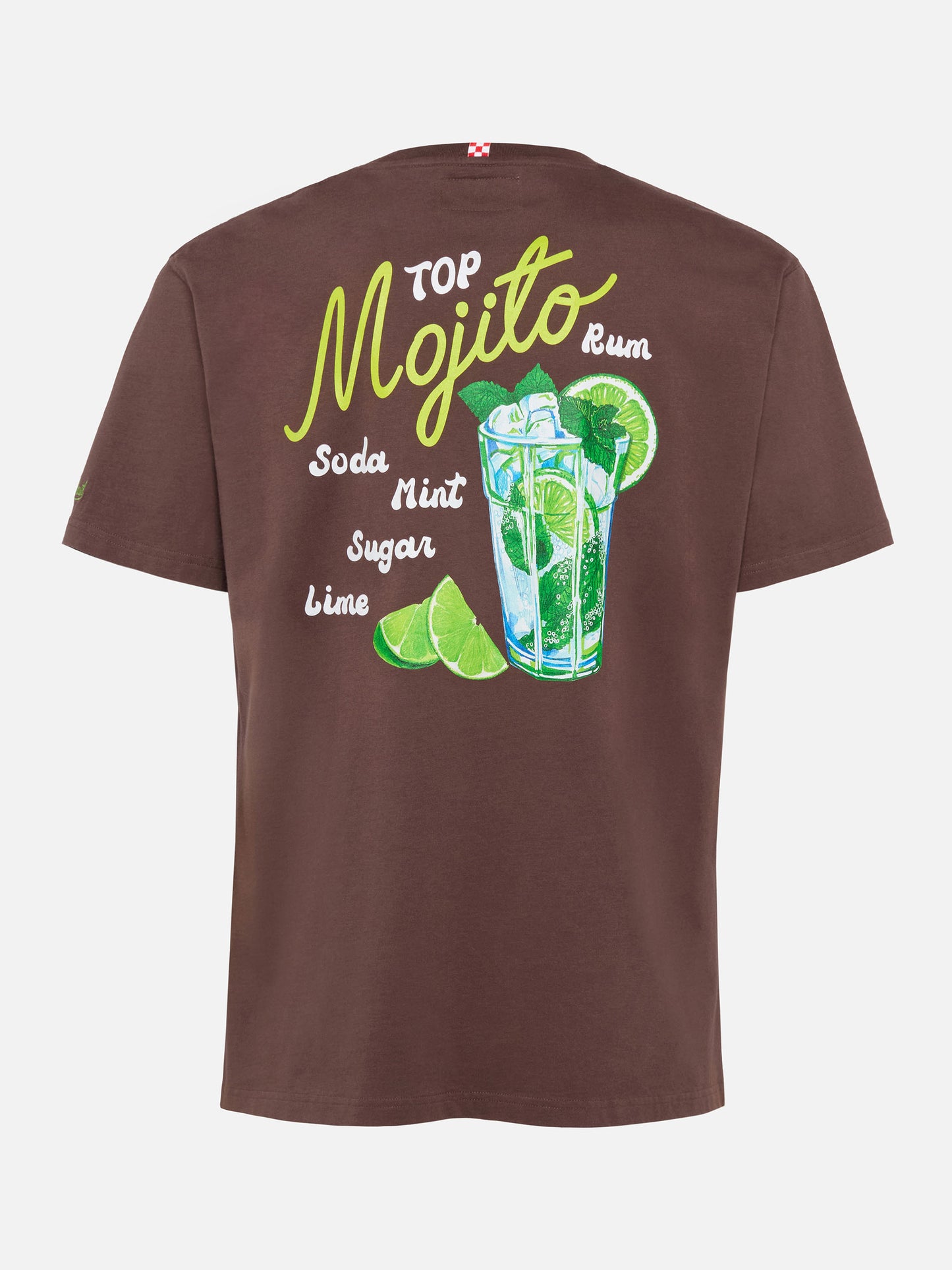 Winter cotton t-shirt Arnott with Mojito print - MC2 Saint Barth