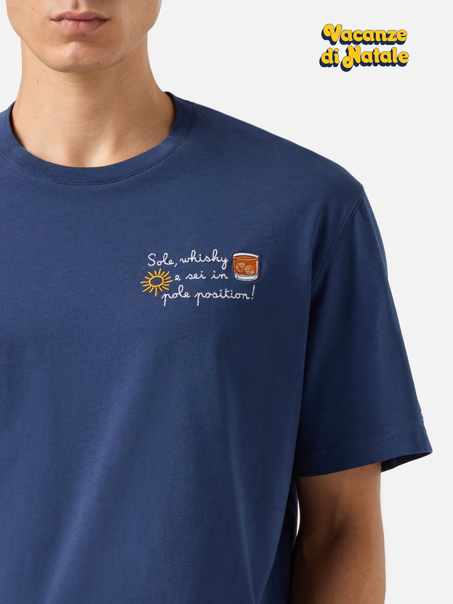Winter cotton t-shirt Arnott Warm with Sole, wishy e sei in pole position! embroidery | VACANZE DI NATALE SPECIAL EDITION