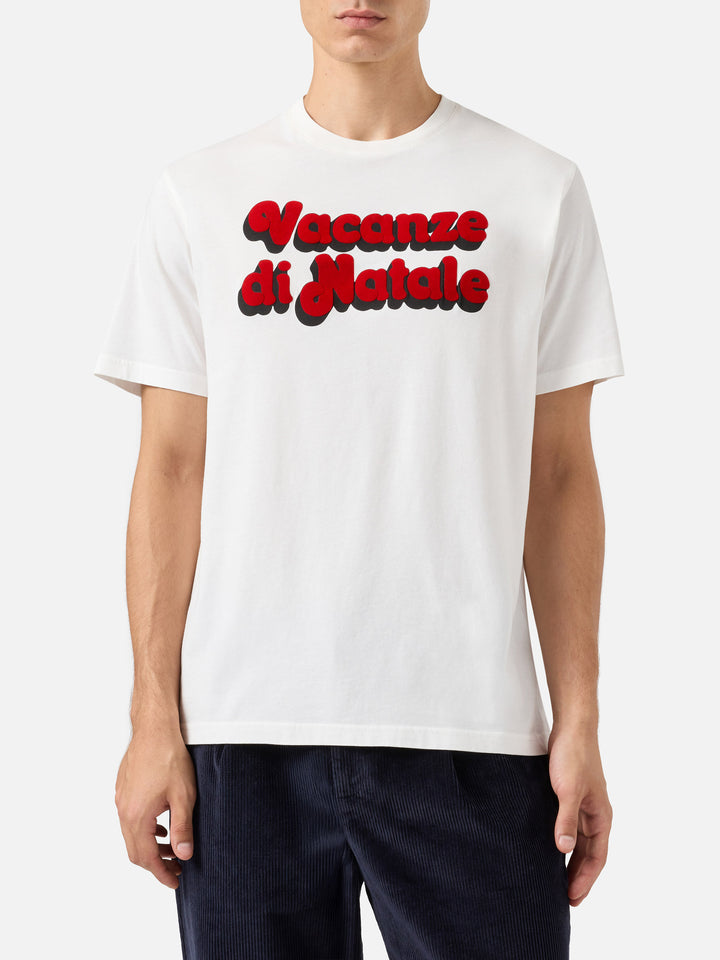 T-shirt Arnott Warm in cotone invernale con stampa flock locandina film | VACANZE DI NATALE SPECIAL EDITION