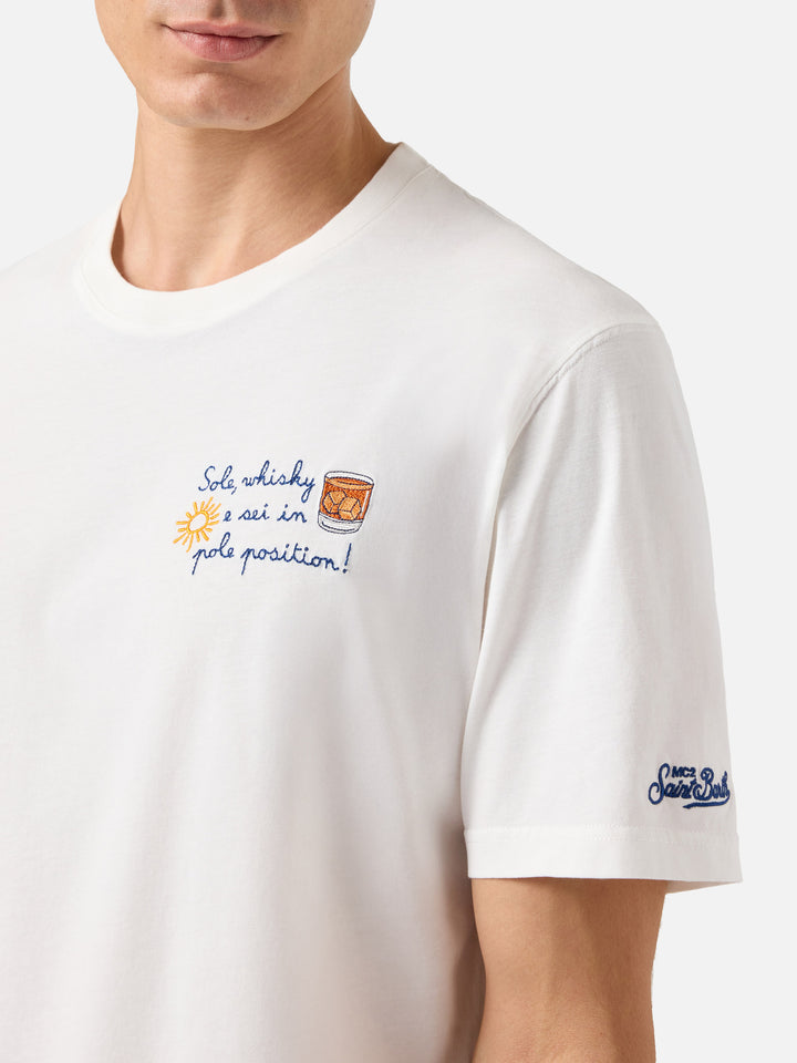 Winter cotton t-shirt Arnott Warm with Sole wishy e sei in pole position! embroidery | VACANZE DI NATALE SPECIAL EDITION