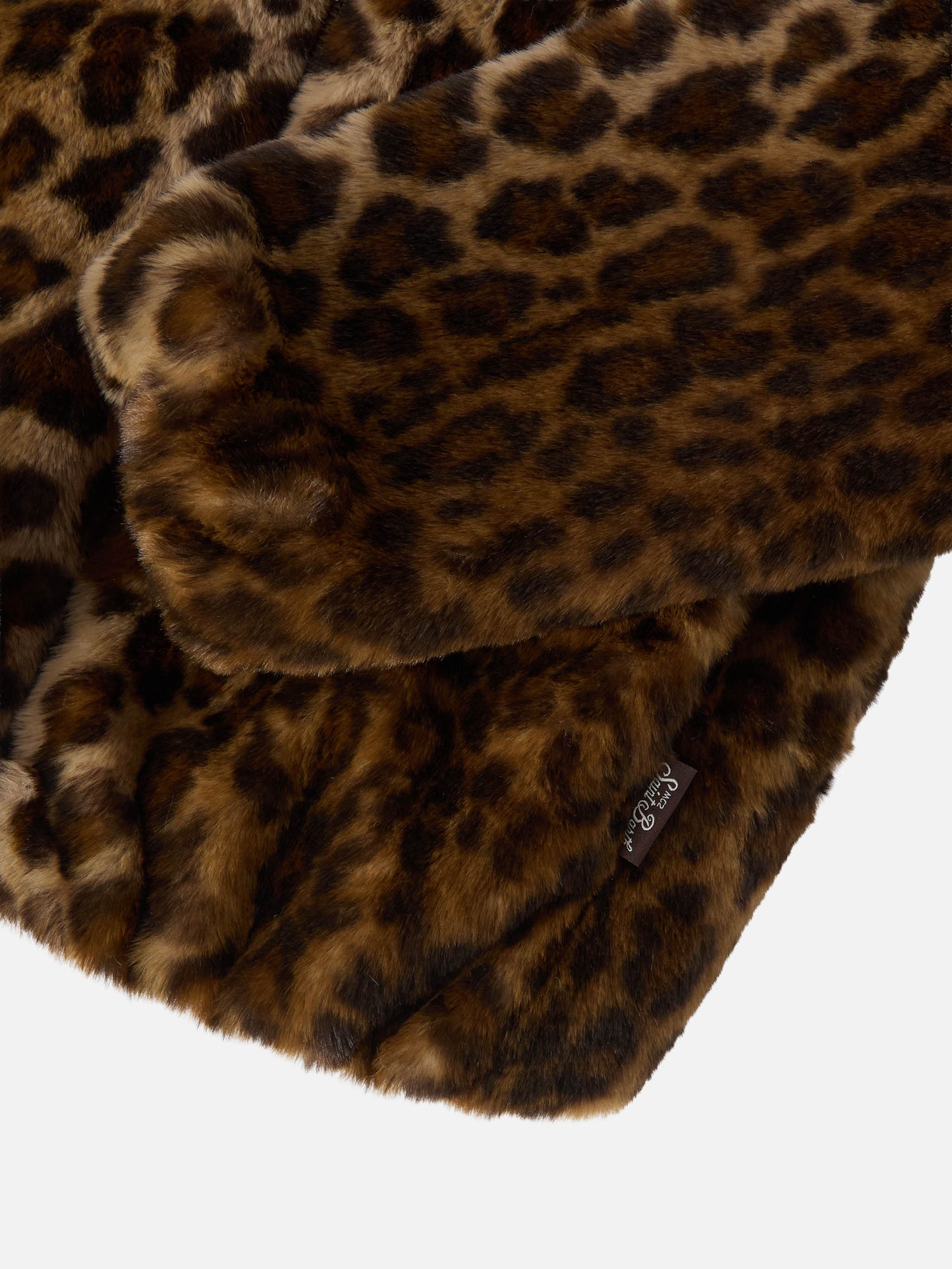 Giacca bambina Aveline in faux fur con stampa leopardata