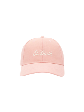 Baseball pink cotton linen cap - MC2 Saint Barth