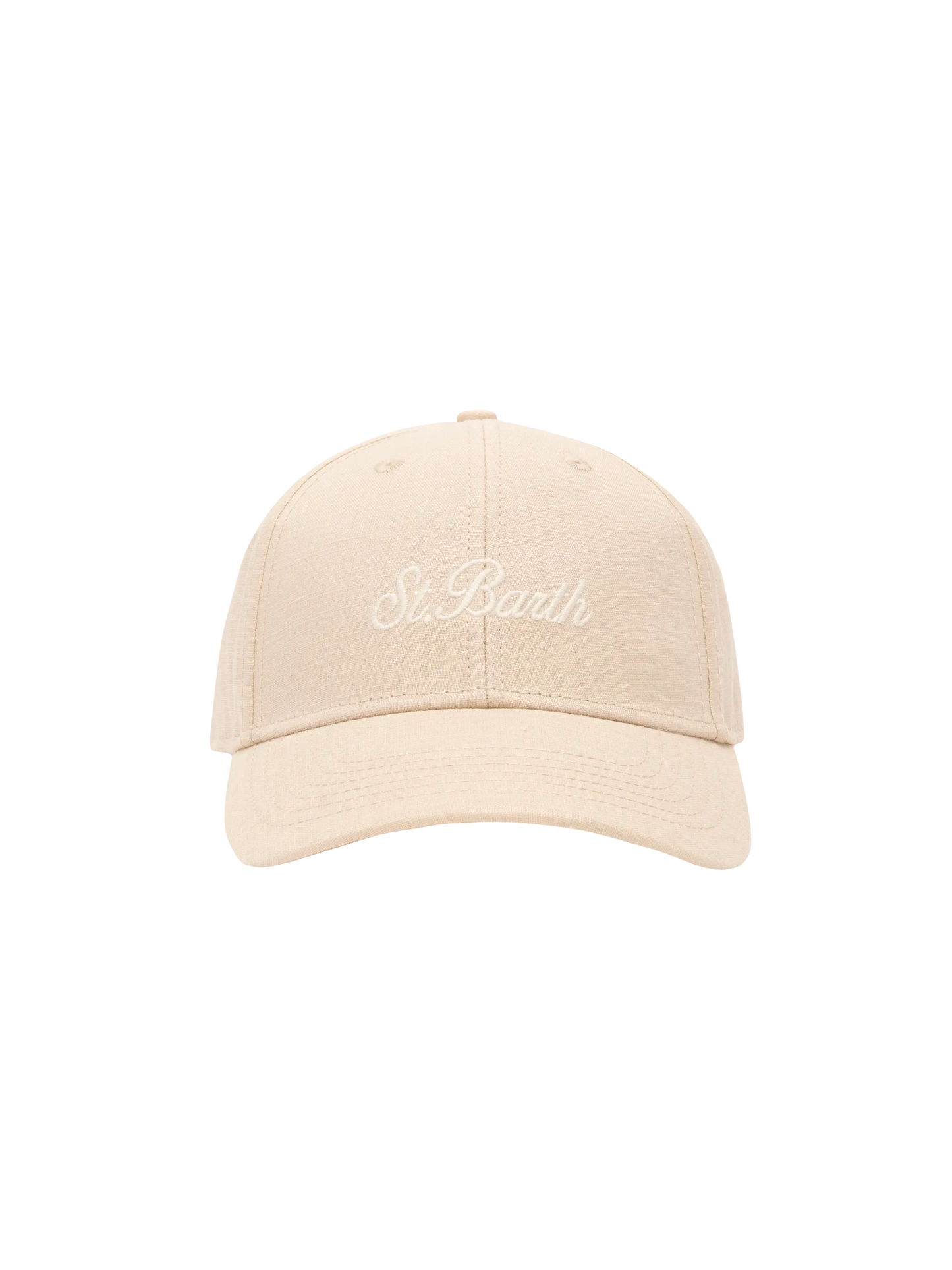 Baseball beige cotton linen cap - MC2 Saint Barth