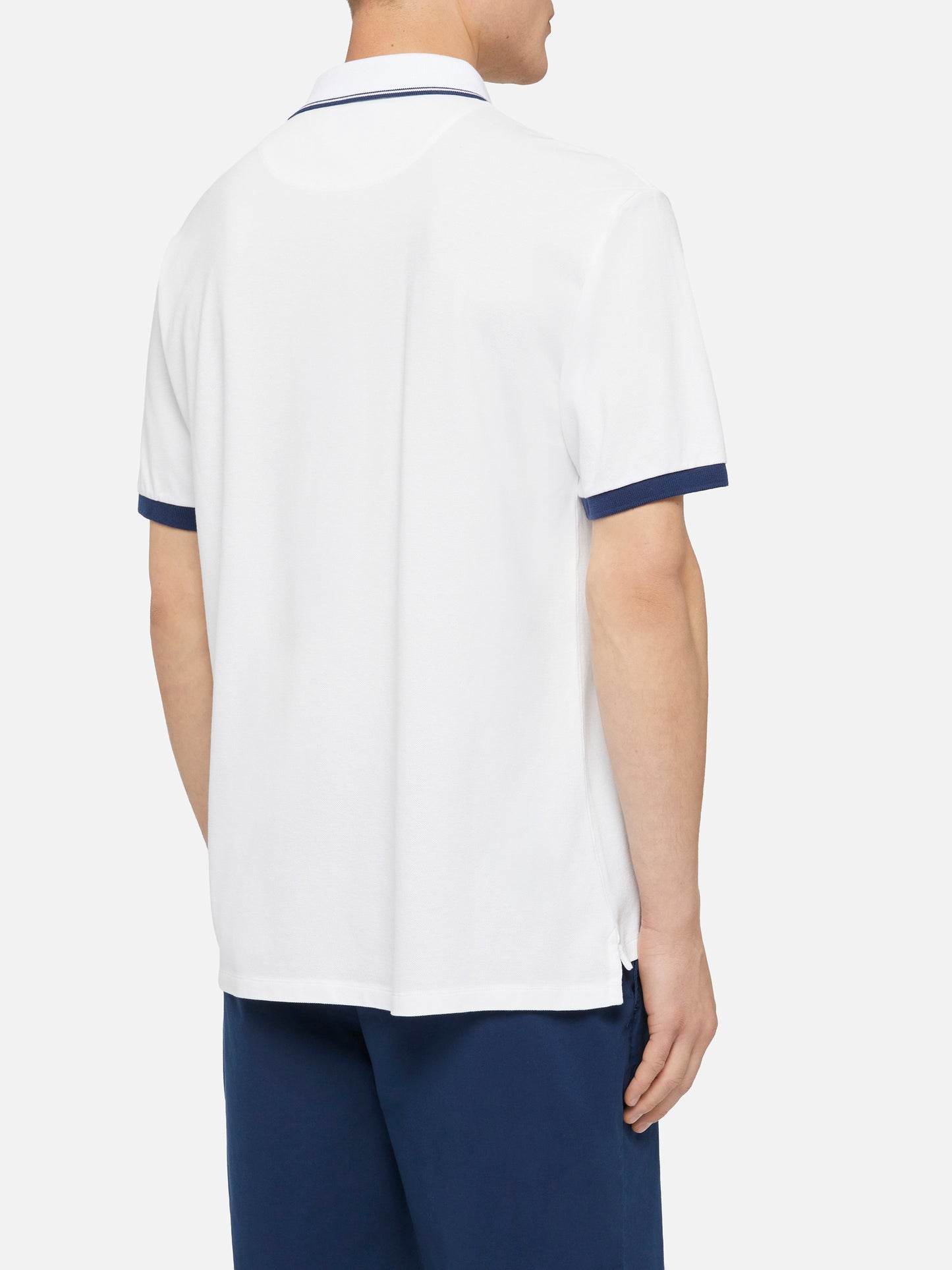 Man white cotton piquet polo shirt Beverly Hills | AUSTRALIAN BRAND SPECIAL EDITION - MC2 Saint Barth