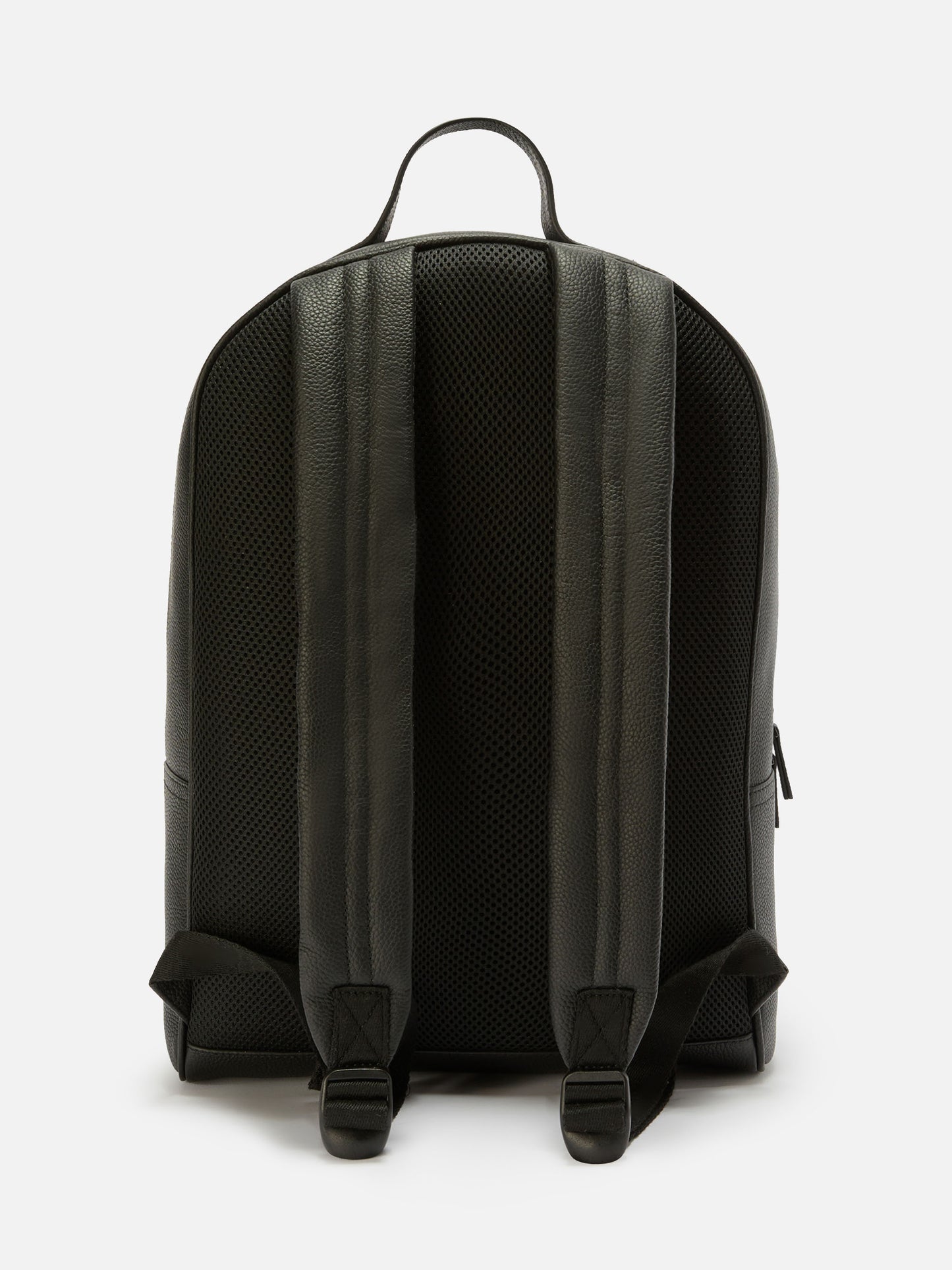 Backpack in black leather