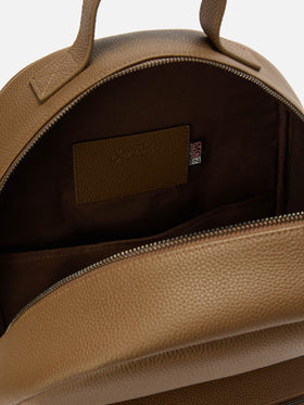 Zaino Backpack in pelle marrone