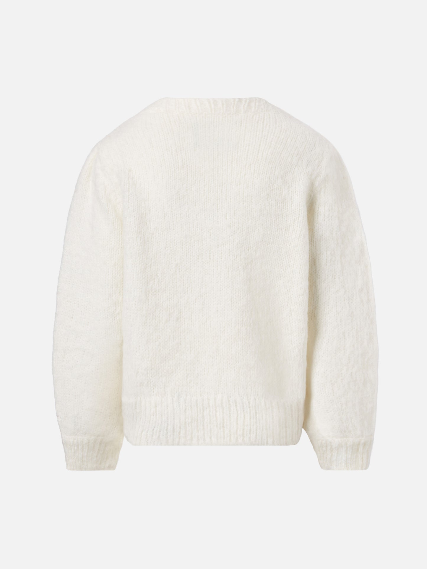 Maglione spazzolato Bloom Soft con applicazioni cuori all’uncinetto