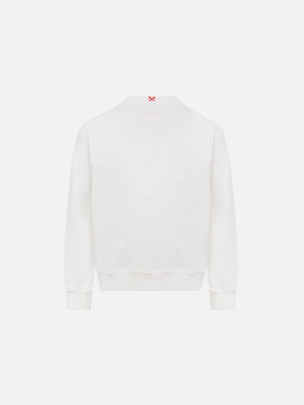 Boy sweatshirt Bobby with St. Barth print and terry crab patch - MC2 Saint Barth