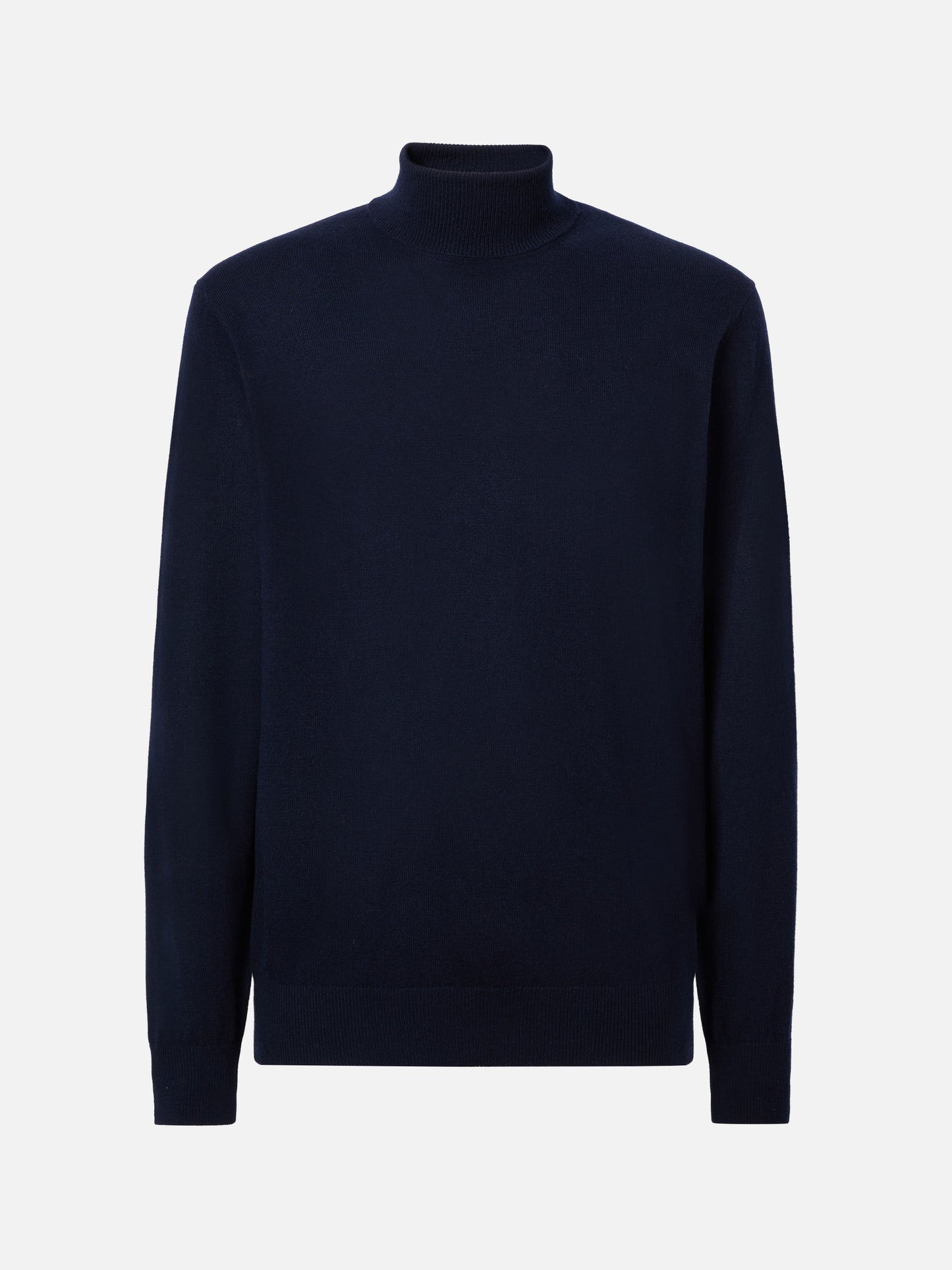 Navy blue merinocash turtleneck Bond