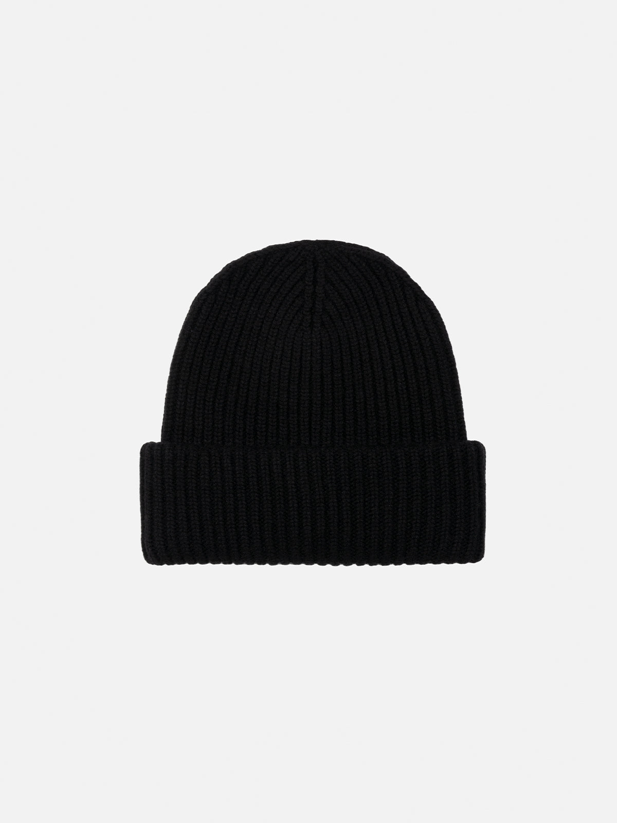 Kid black ribbed beanie Berry with Saint Barth patch - MC2 Saint Barth
