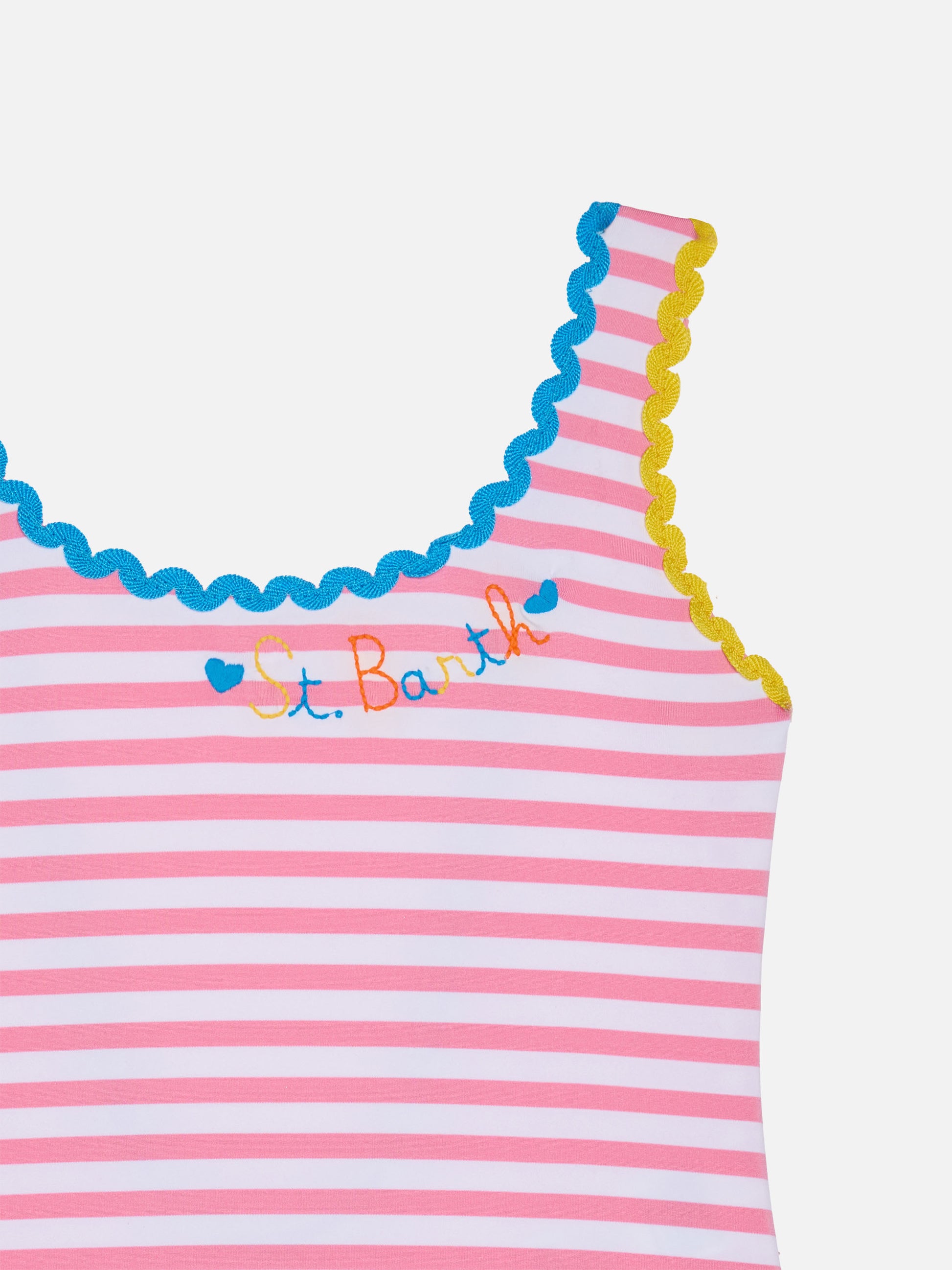 Girl one piece swimsuit with embroidery - MC2 Saint Barth