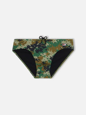 Man camouflage swim briefs Cayo - MC2 Saint Barth