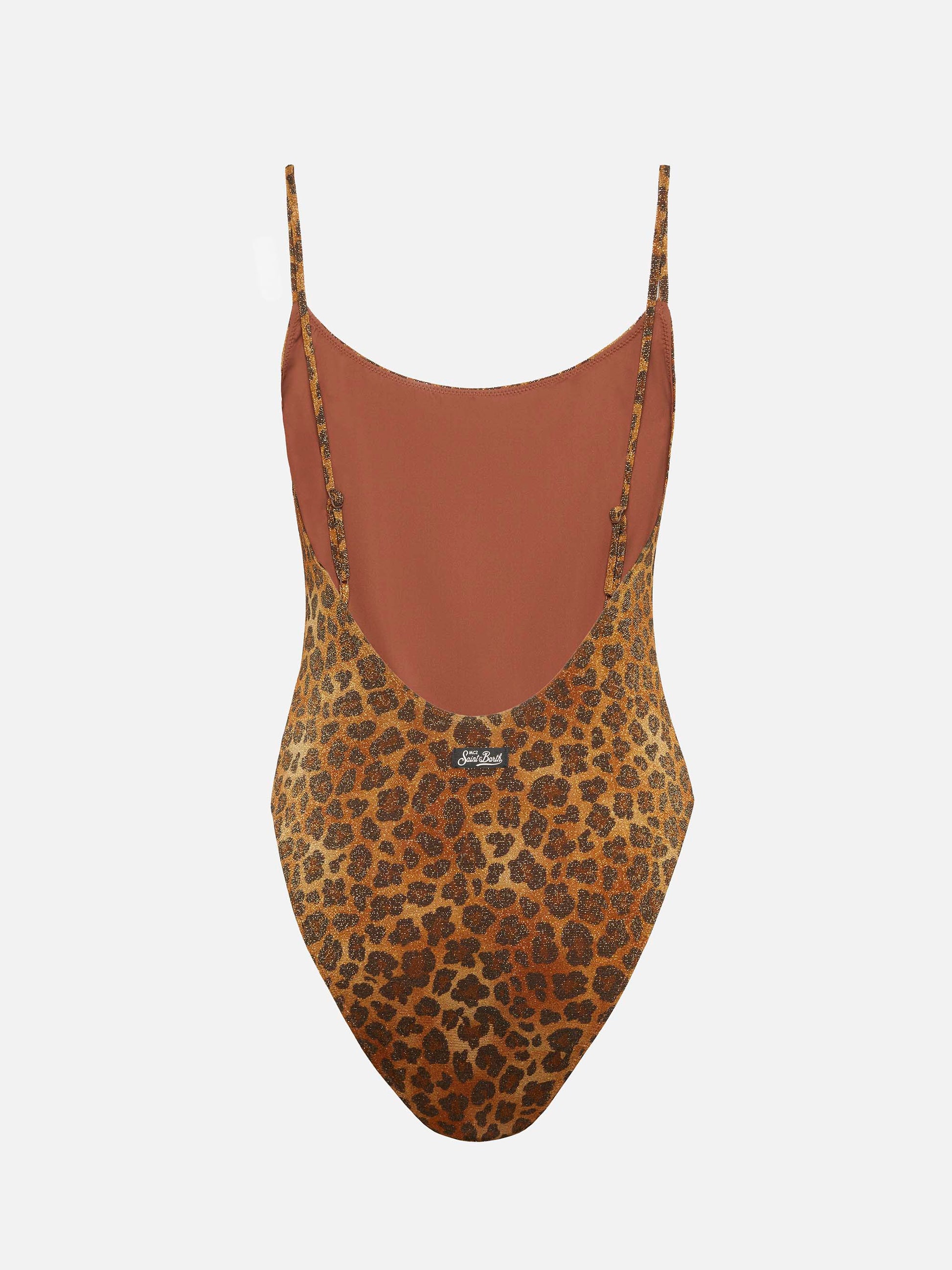 Lurex one-piece swimsuit Cecille with animalier print - MC2 Saint Barth
