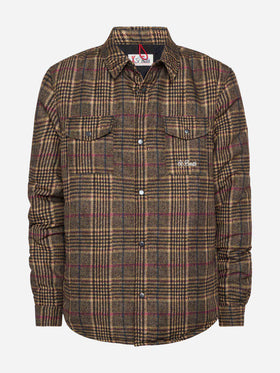 Technic fabric overshirt Chalet with Prince of Wales print - MC2 Saint Barth