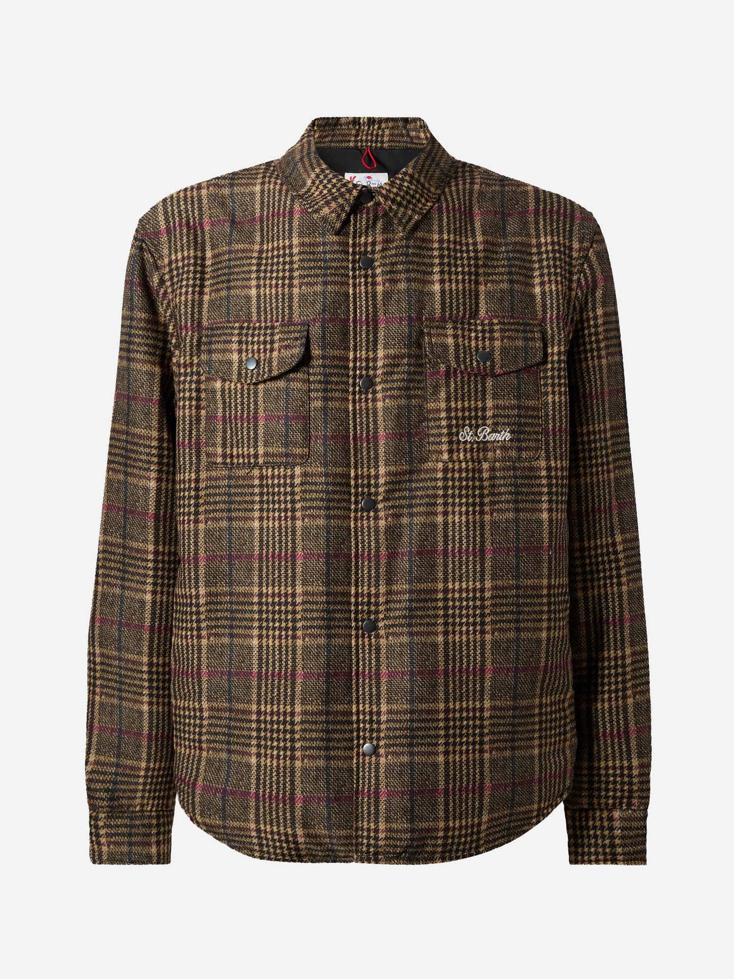 Technic fabric overshirt Chalet with Prince of Wales print