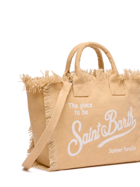 Colette beige cotton canvas handbag - MC2 Saint Barth