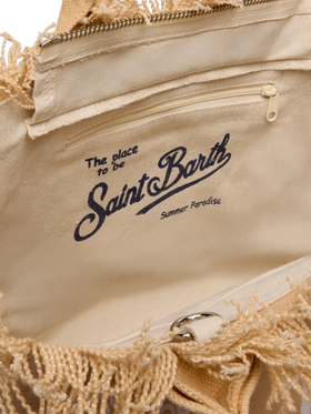 Colette beige cotton canvas handbag - MC2 Saint Barth