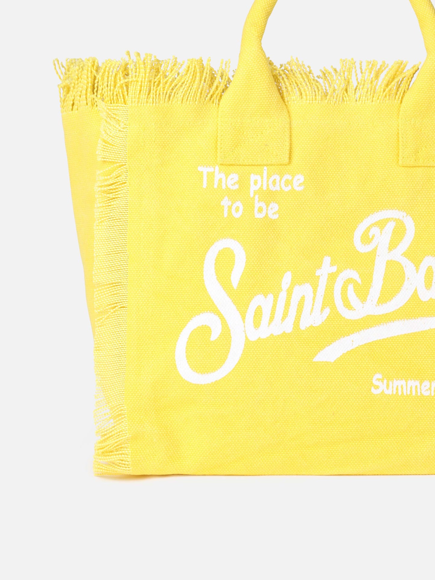 Yellow cotton canvas Colette handbag - MC2 Saint Barth
