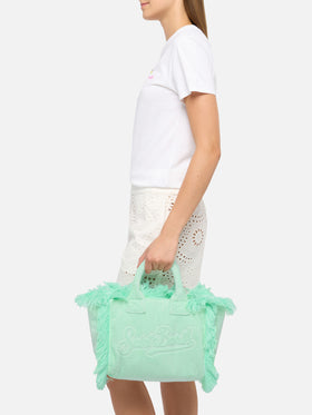 Colette Terry geprägte mintgrüne Handtasche