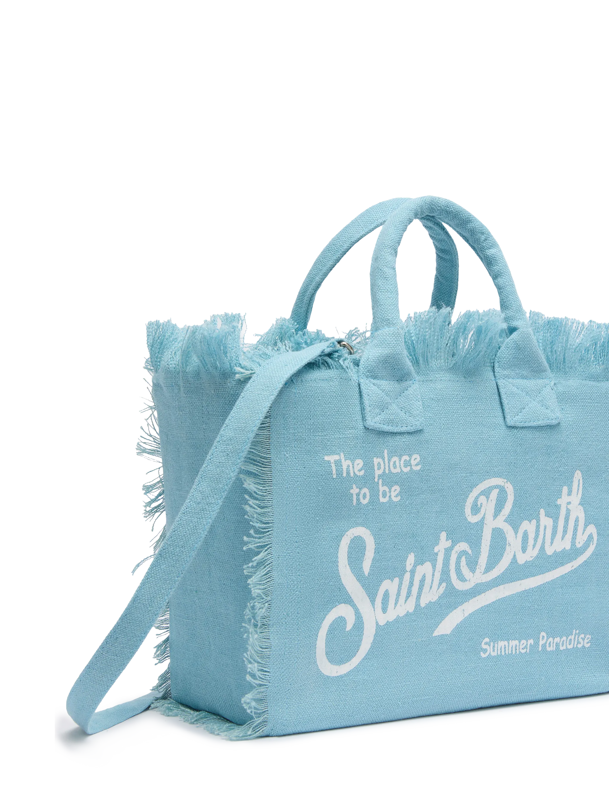 Colette linen light blue handbag - MC2 Saint Barth
