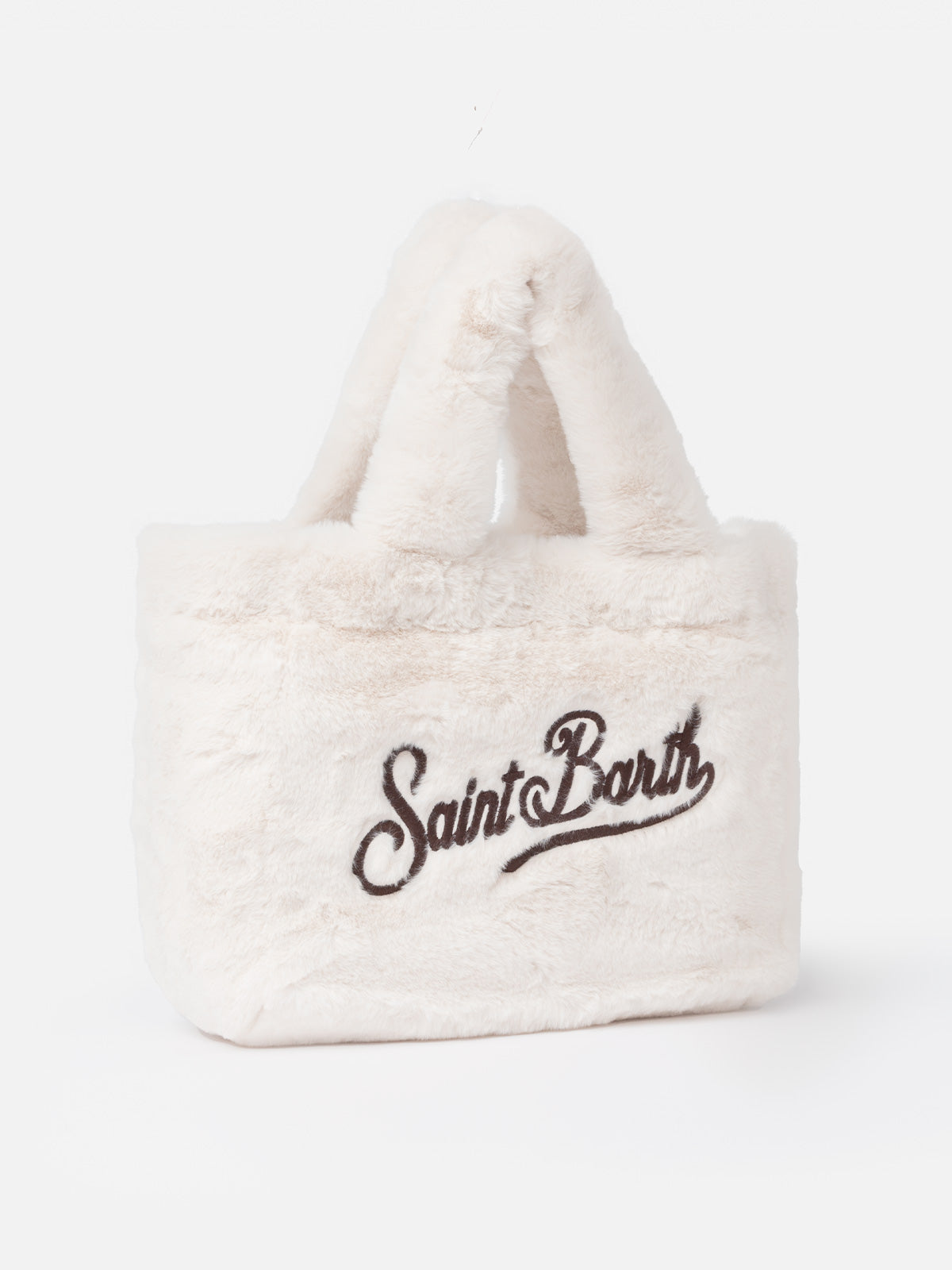 Colette white furry soft handbag - MC2 Saint Barth